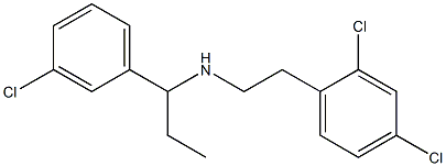 [1-(3-chlorophenyl)propyl][2-(2,4-dichlorophenyl)ethyl]amine