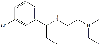 [1-(3-chlorophenyl)propyl][2-(diethylamino)ethyl]amine Struktur