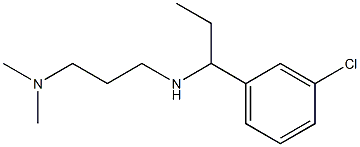 [1-(3-chlorophenyl)propyl][3-(dimethylamino)propyl]amine Struktur