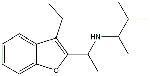 [1-(3-ethyl-1-benzofuran-2-yl)ethyl](3-methylbutan-2-yl)amine Structure