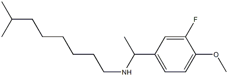 [1-(3-fluoro-4-methoxyphenyl)ethyl](7-methyloctyl)amine Struktur