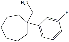 [1-(3-fluorophenyl)cycloheptyl]methanamine Struktur