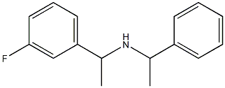 [1-(3-fluorophenyl)ethyl](1-phenylethyl)amine,,结构式