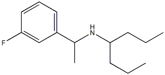 [1-(3-fluorophenyl)ethyl](heptan-4-yl)amine Structure