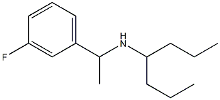 [1-(3-fluorophenyl)ethyl](heptan-4-yl)amine 化学構造式