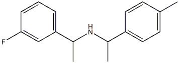 [1-(3-fluorophenyl)ethyl][1-(4-methylphenyl)ethyl]amine 化学構造式