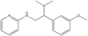 [1-(3-methoxyphenyl)-2-(pyridin-2-ylamino)ethyl]dimethylamine,,结构式