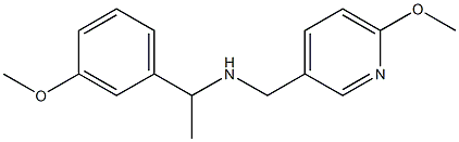 [1-(3-methoxyphenyl)ethyl][(6-methoxypyridin-3-yl)methyl]amine Structure