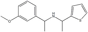 [1-(3-methoxyphenyl)ethyl][1-(thiophen-2-yl)ethyl]amine Structure