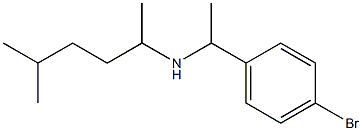 [1-(4-bromophenyl)ethyl](5-methylhexan-2-yl)amine Structure