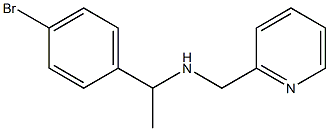 [1-(4-bromophenyl)ethyl](pyridin-2-ylmethyl)amine Structure