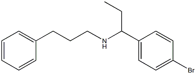 [1-(4-bromophenyl)propyl](3-phenylpropyl)amine Structure