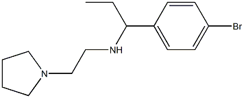 [1-(4-bromophenyl)propyl][2-(pyrrolidin-1-yl)ethyl]amine Structure