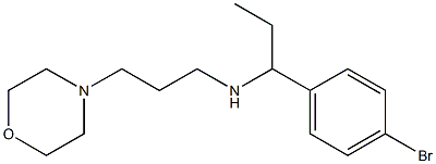 [1-(4-bromophenyl)propyl][3-(morpholin-4-yl)propyl]amine,,结构式