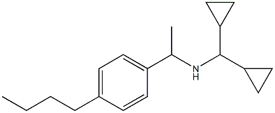 [1-(4-butylphenyl)ethyl](dicyclopropylmethyl)amine 化学構造式