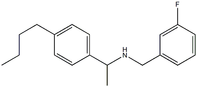 [1-(4-butylphenyl)ethyl][(3-fluorophenyl)methyl]amine