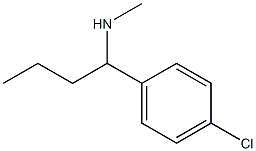 [1-(4-chlorophenyl)butyl](methyl)amine,,结构式