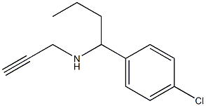 [1-(4-chlorophenyl)butyl](prop-2-yn-1-yl)amine,,结构式