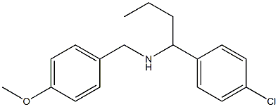 [1-(4-chlorophenyl)butyl][(4-methoxyphenyl)methyl]amine,,结构式