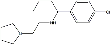 [1-(4-chlorophenyl)butyl][2-(pyrrolidin-1-yl)ethyl]amine,,结构式