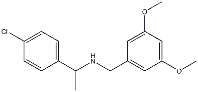 [1-(4-chlorophenyl)ethyl][(3,5-dimethoxyphenyl)methyl]amine