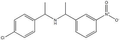 [1-(4-chlorophenyl)ethyl][1-(3-nitrophenyl)ethyl]amine Struktur