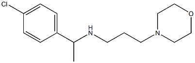 [1-(4-chlorophenyl)ethyl][3-(morpholin-4-yl)propyl]amine,,结构式