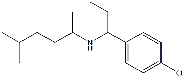 [1-(4-chlorophenyl)propyl](5-methylhexan-2-yl)amine,,结构式