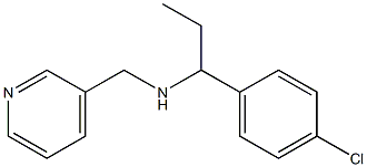 [1-(4-chlorophenyl)propyl](pyridin-3-ylmethyl)amine 结构式