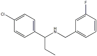 [1-(4-chlorophenyl)propyl][(3-fluorophenyl)methyl]amine 结构式