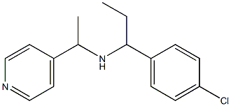 [1-(4-chlorophenyl)propyl][1-(pyridin-4-yl)ethyl]amine|