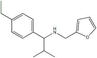 [1-(4-ethylphenyl)-2-methylpropyl](furan-2-ylmethyl)amine 化学構造式