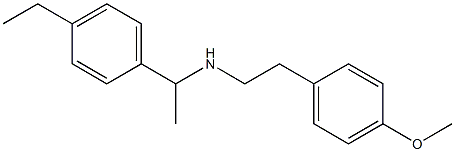 [1-(4-ethylphenyl)ethyl][2-(4-methoxyphenyl)ethyl]amine,,结构式
