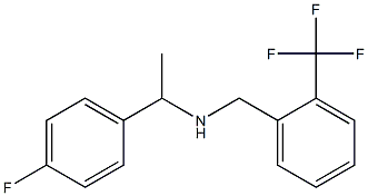 [1-(4-fluorophenyl)ethyl]({[2-(trifluoromethyl)phenyl]methyl})amine,,结构式