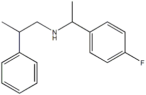 [1-(4-fluorophenyl)ethyl](2-phenylpropyl)amine