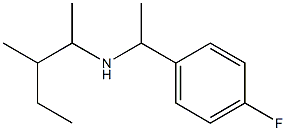 [1-(4-fluorophenyl)ethyl](3-methylpentan-2-yl)amine,,结构式