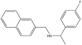 [1-(4-fluorophenyl)ethyl](naphthalen-2-ylmethyl)amine Structure