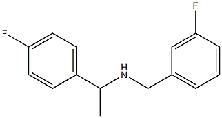 [1-(4-fluorophenyl)ethyl][(3-fluorophenyl)methyl]amine,,结构式