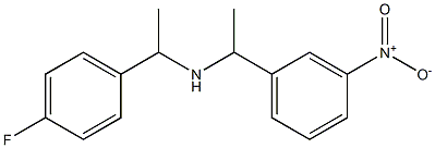[1-(4-fluorophenyl)ethyl][1-(3-nitrophenyl)ethyl]amine 结构式