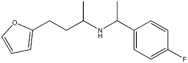 [1-(4-fluorophenyl)ethyl][4-(furan-2-yl)butan-2-yl]amine Structure