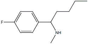 [1-(4-fluorophenyl)pentyl](methyl)amine Struktur