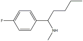 [1-(4-fluorophenyl)pentyl](methyl)amine 结构式