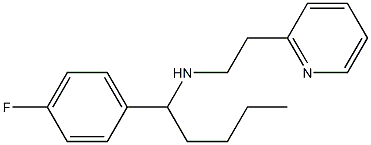 [1-(4-fluorophenyl)pentyl][2-(pyridin-2-yl)ethyl]amine Struktur