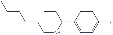 [1-(4-fluorophenyl)propyl](hexyl)amine Structure