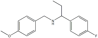 [1-(4-fluorophenyl)propyl][(4-methoxyphenyl)methyl]amine Structure