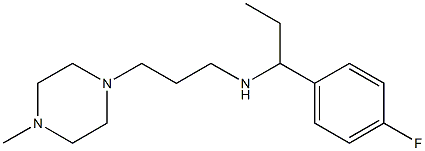 [1-(4-fluorophenyl)propyl][3-(4-methylpiperazin-1-yl)propyl]amine Structure