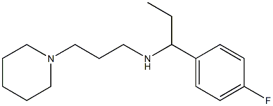 [1-(4-fluorophenyl)propyl][3-(piperidin-1-yl)propyl]amine 结构式