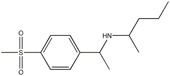 [1-(4-methanesulfonylphenyl)ethyl](pentan-2-yl)amine Struktur