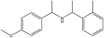 [1-(4-methoxyphenyl)ethyl][1-(2-methylphenyl)ethyl]amine 化学構造式