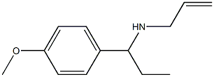 [1-(4-methoxyphenyl)propyl](prop-2-en-1-yl)amine,,结构式
